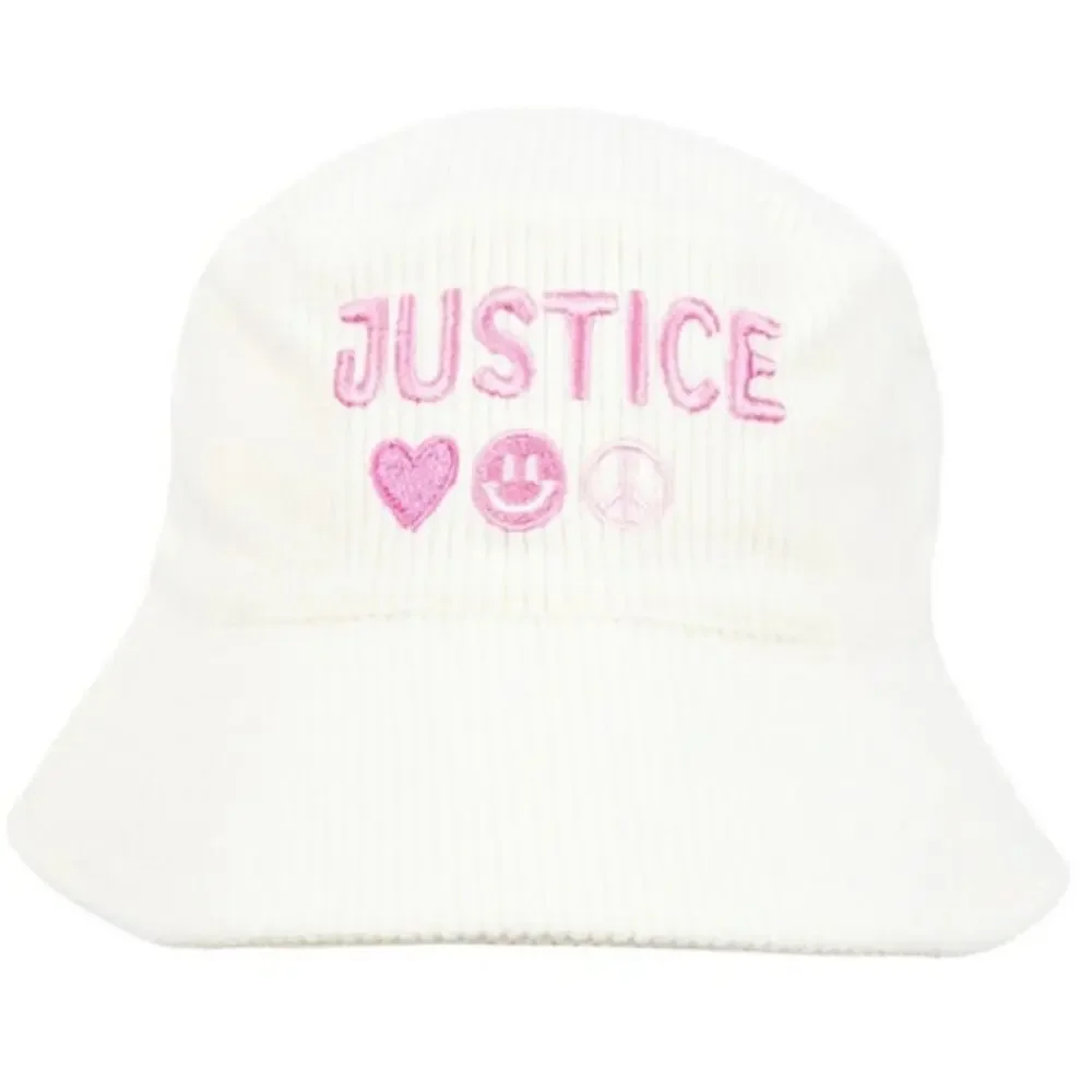 Justice tags white style