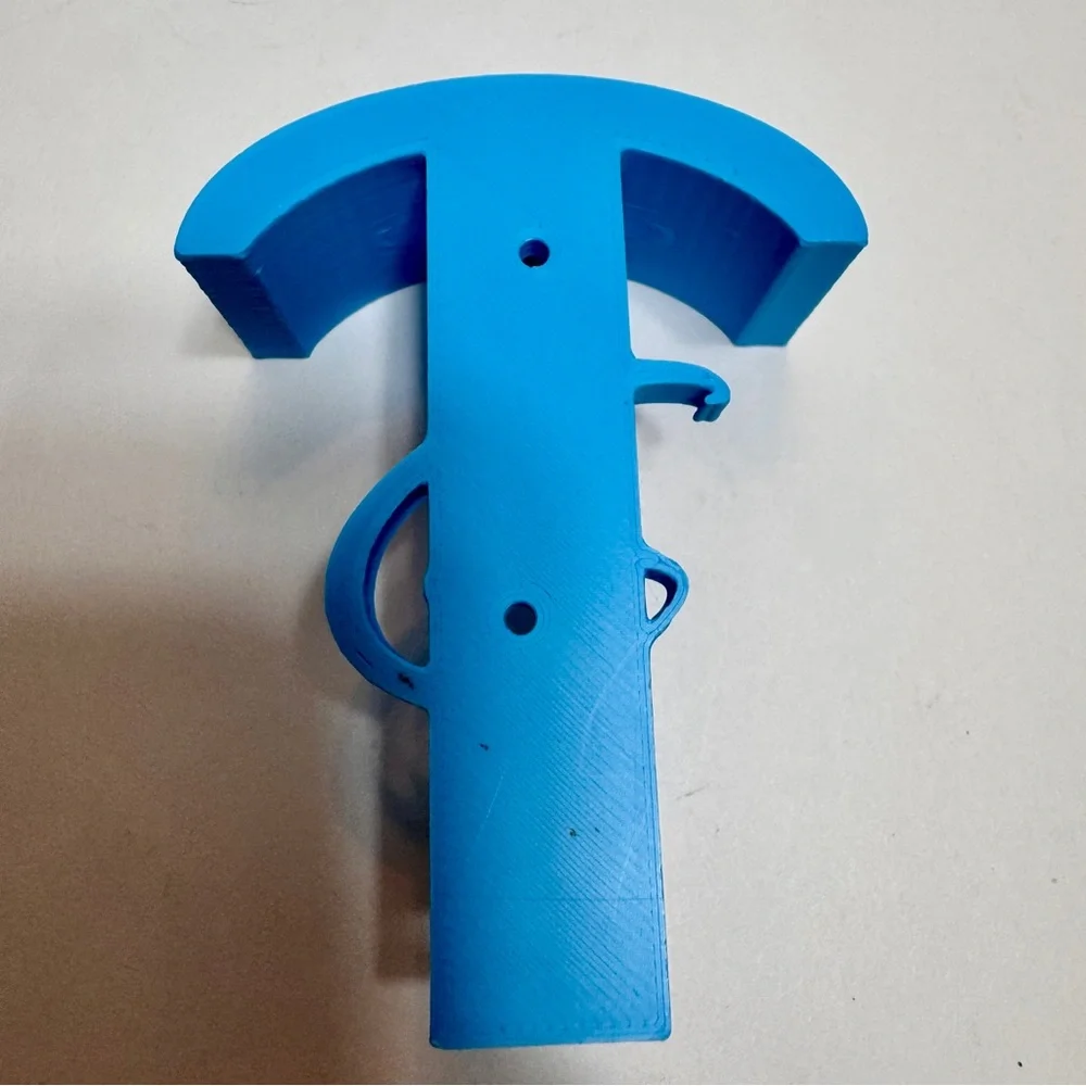 NWT handmade 3D-printed light blue wall-mounted hook for Disney ears