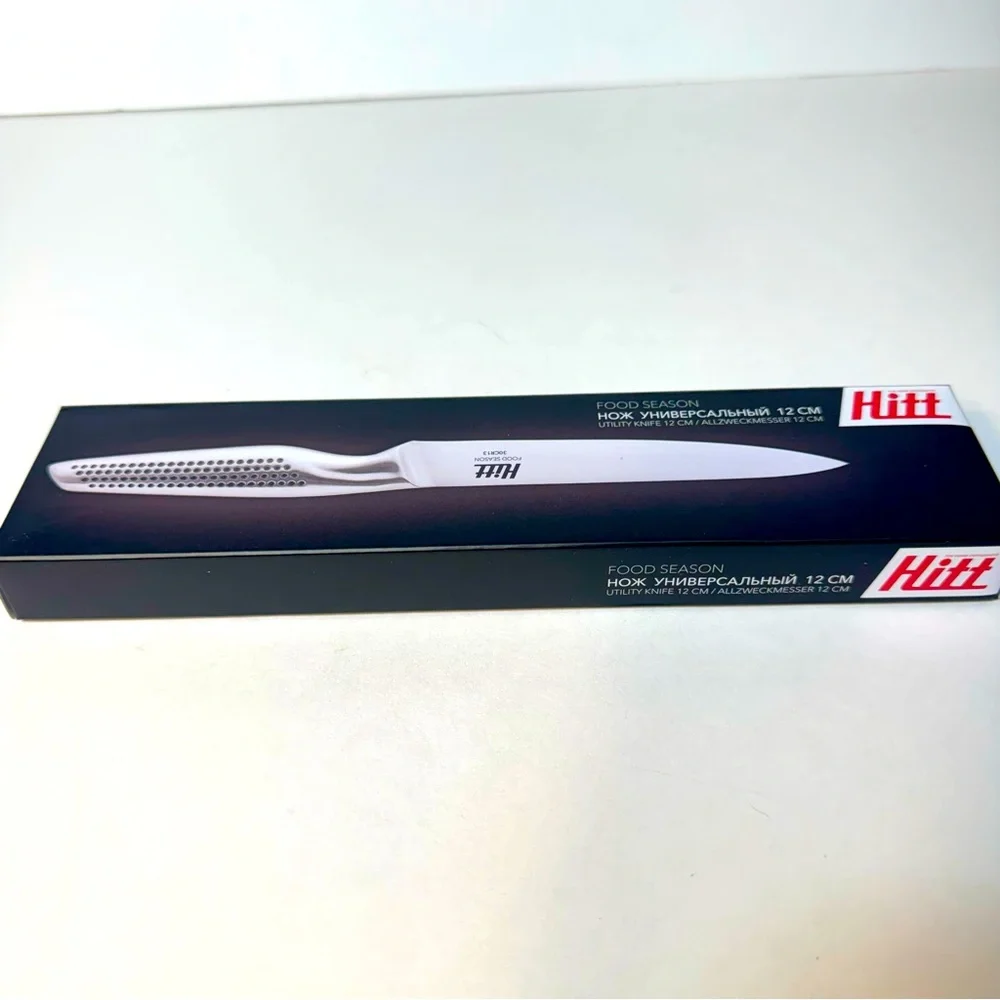 NIB. Hitt Food Season Utility Knife, with a 12 cm blade.