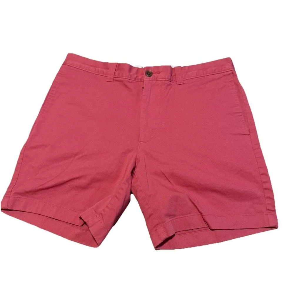 J. Crew mens‎ Pink Shorts basic flat front 7
