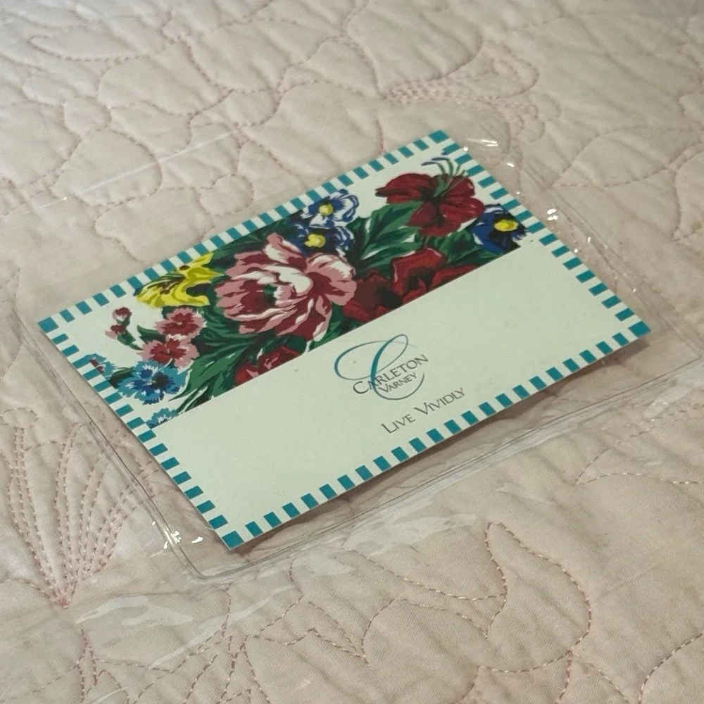 Rare Carleton Varney Live Vividly Quilted‎ 100% Cotton Coverlet 90