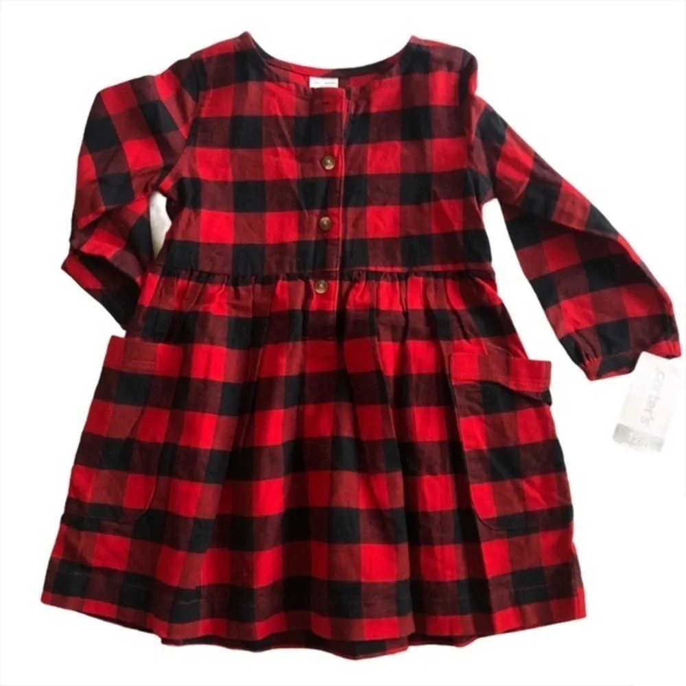 Carter’s baby‎ dress 4 button Front Sz 12 months