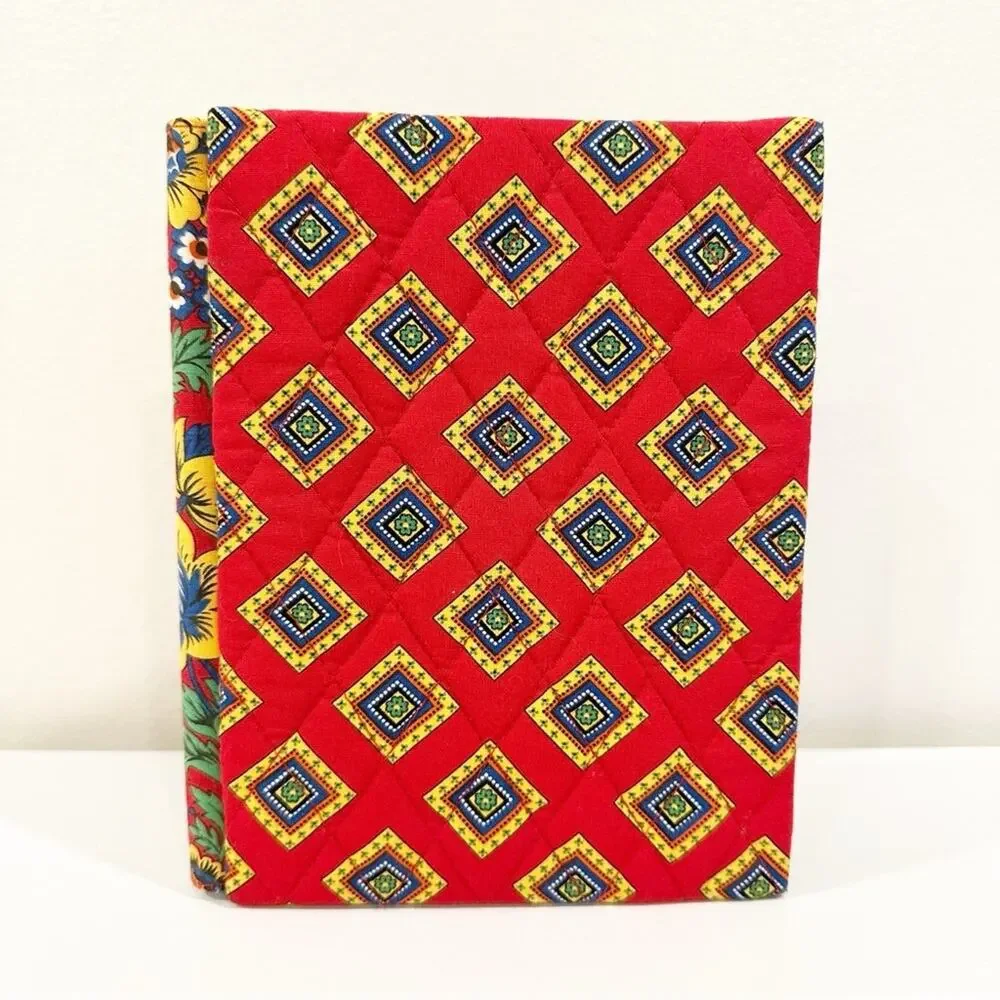 Vera Bradley Vintage Floral Garden Striped Fabric Double Photo Frame 4x6