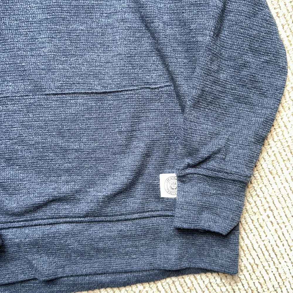 NWOT Gap navy blue waffle hooded boys shirt size small