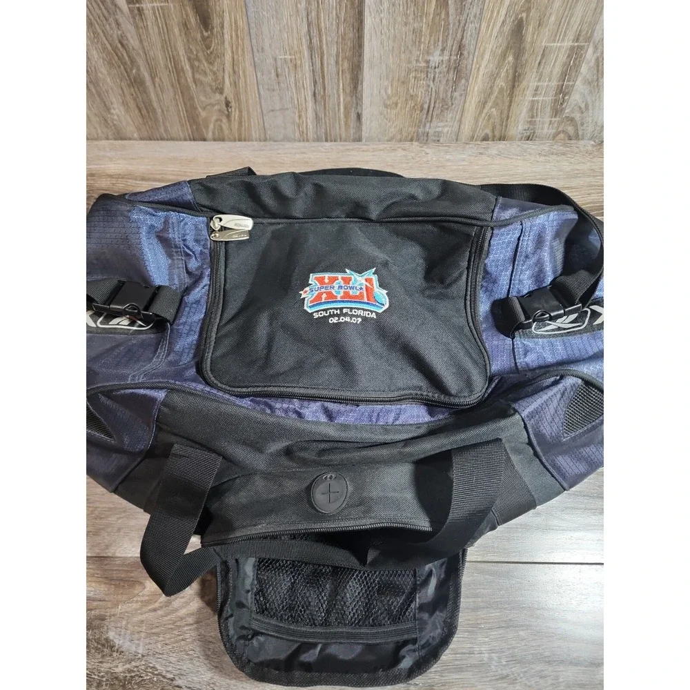 2007‎ Super Bowl Colts V Bears XLI Duffel Bag NFL Reebok Orange Blue