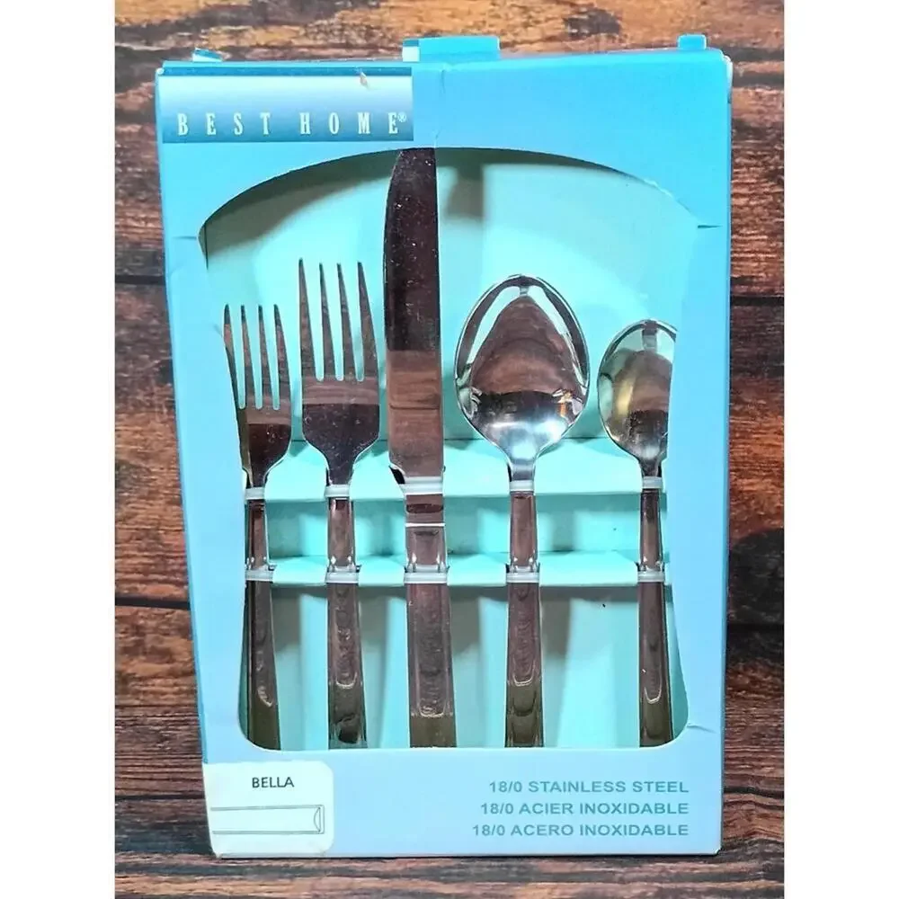 Best Home Bella 20-Piece Stainless Steel Flatware Set‎