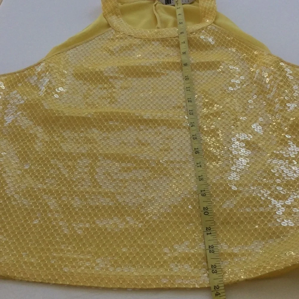 Carole Little yellow sequin