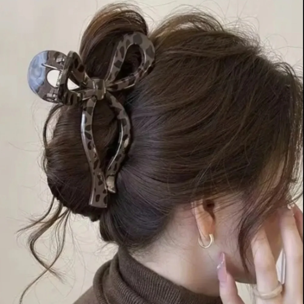 Leopard Print Claw Clip Hair Accessories
