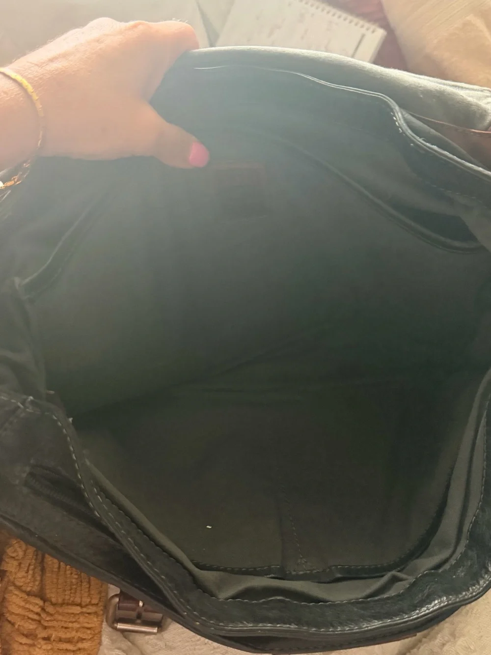 Frye leather messenger