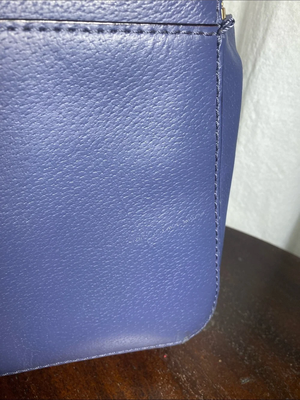kate spade cobalt purple leather dome satchel Beautiful