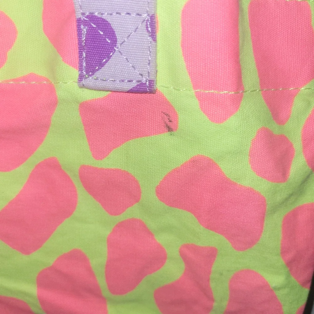 Justice Giraffe Totes Adorbs‎ Tote Bag Pink Yellow Purple Glitter y2k girl core