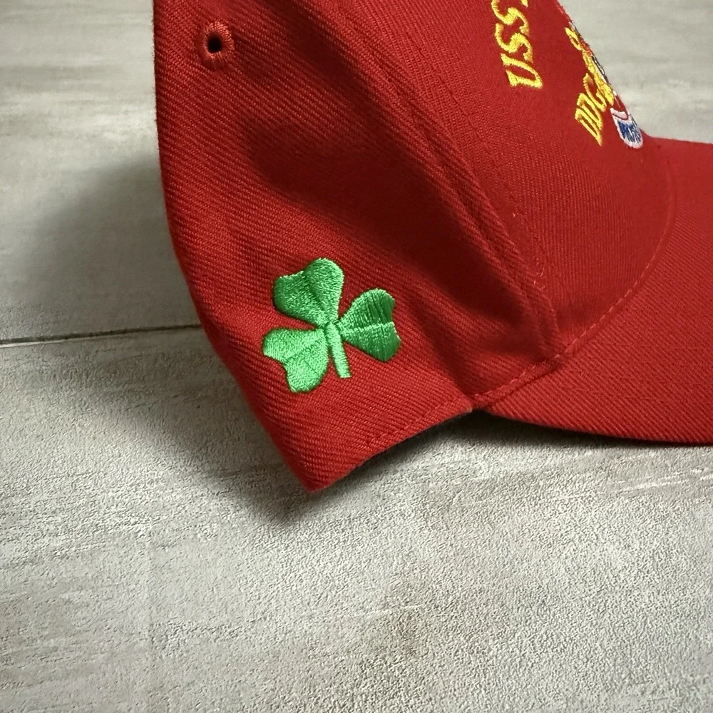 USS FITZGERALD DDG-62 US Navy Red Baseball‎ Cap Hat Clover Embroidered
