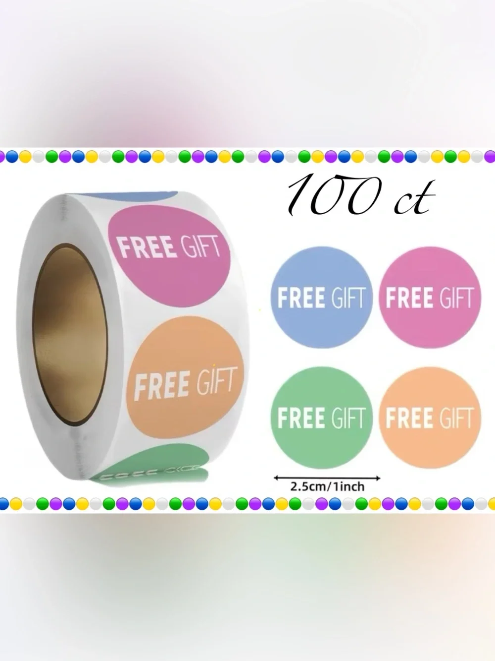 Boutique Free gift stickers free gift