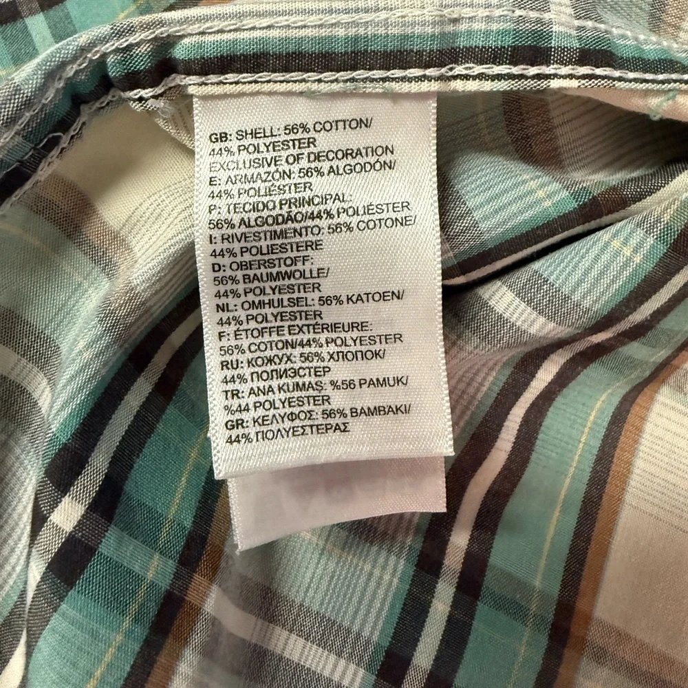 The North Face blue outdoor plaid