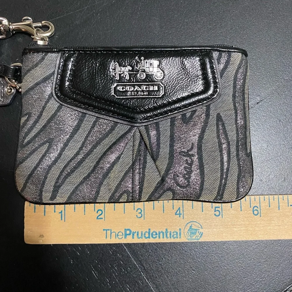 Coach Zebra Print‎ Wristlet