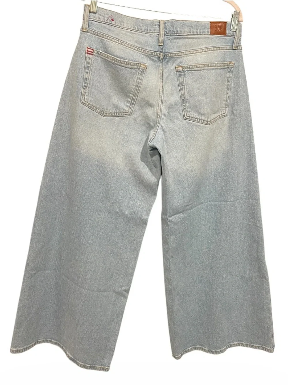 BDG Joey Mid Rise Wide Leg Jeans Size 28 Light Wash Cropped Denim