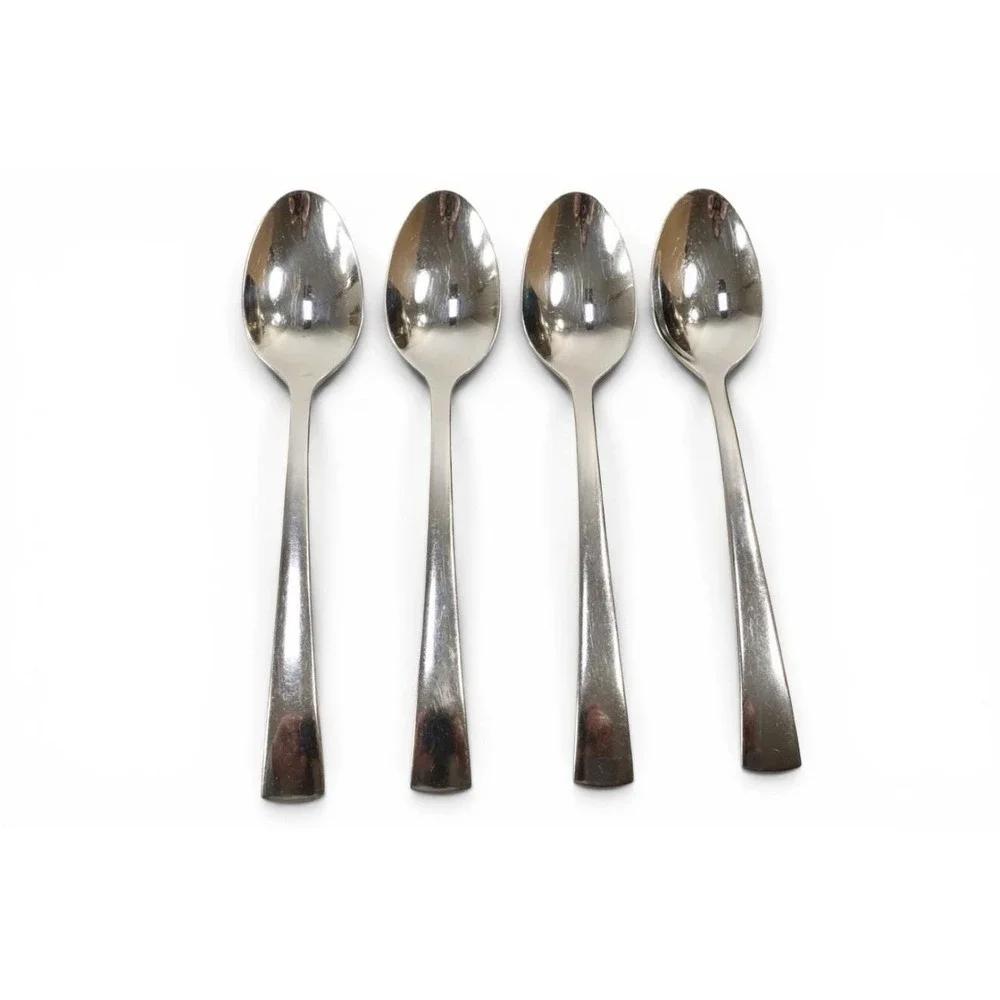 Henckels Bellasera Glossy Stainless Set Of 5 TEASPOONS Flatware Zwilling 18/10