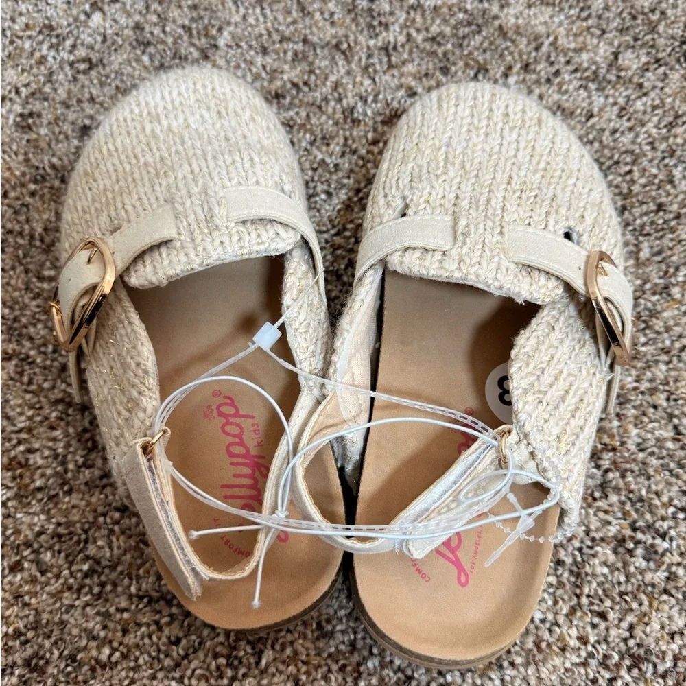 Jellypop Kids 13 Beige Buckle Slip-On Shoes