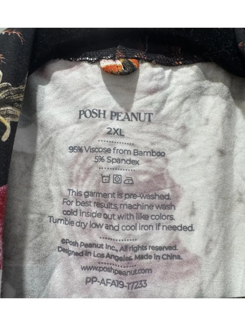 NWT Posh Peanut Zoey Floral Mommy Robe 2XL Bamboo