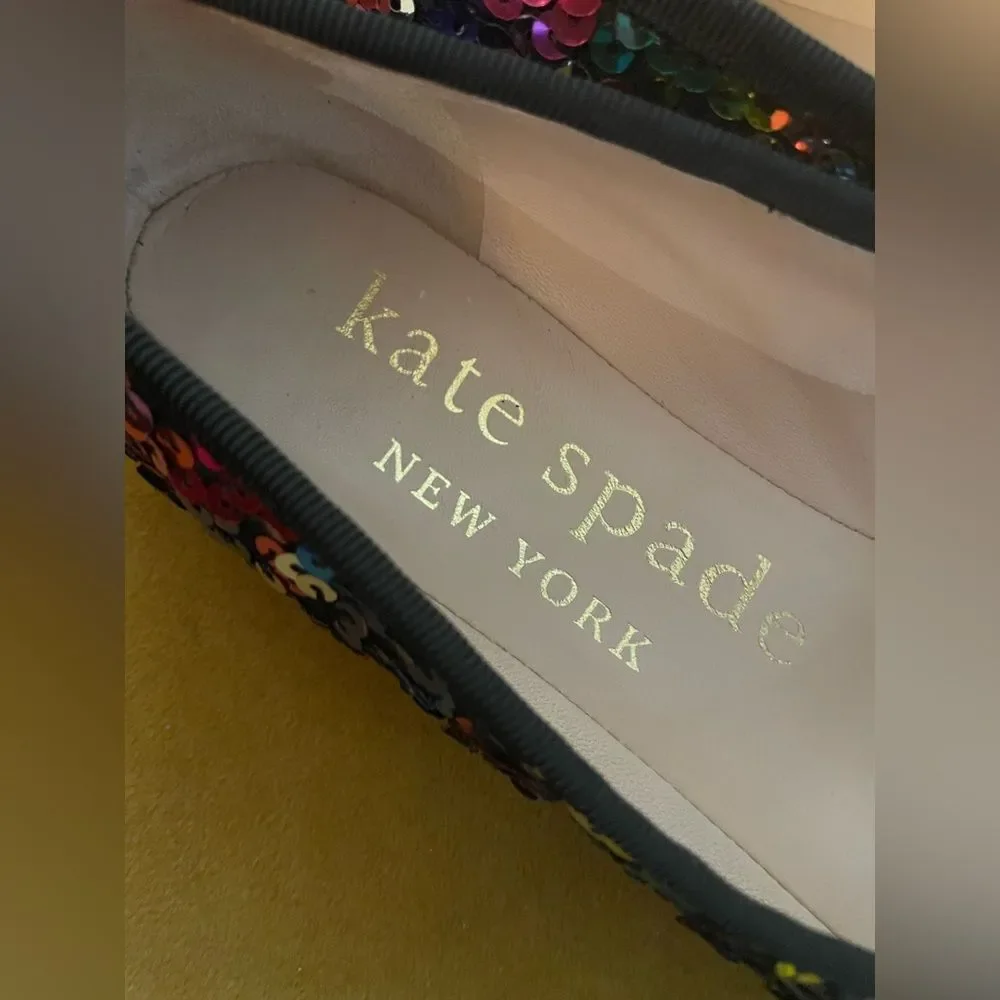 Kate Spade Honey Flats Multicolored Sequins 6.5