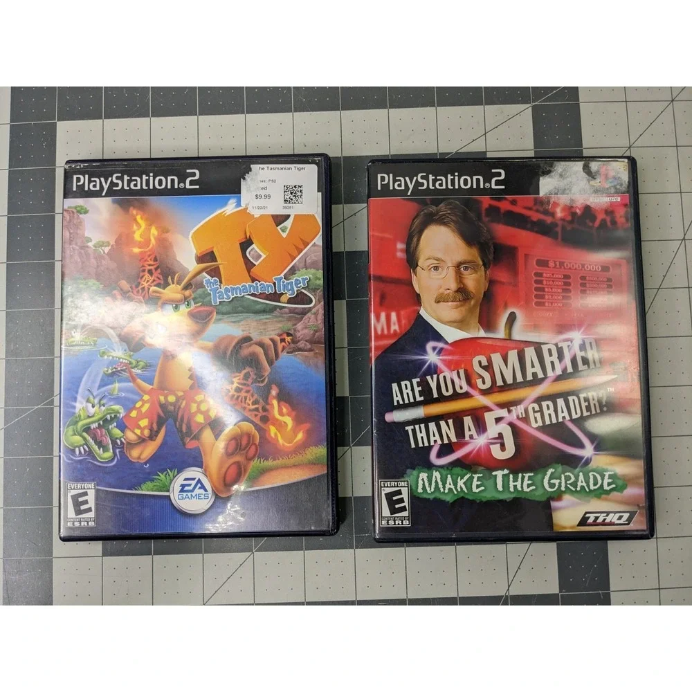 Playstation 2 Game Lot 5th Grader Tasmanian Cars Nemo‎