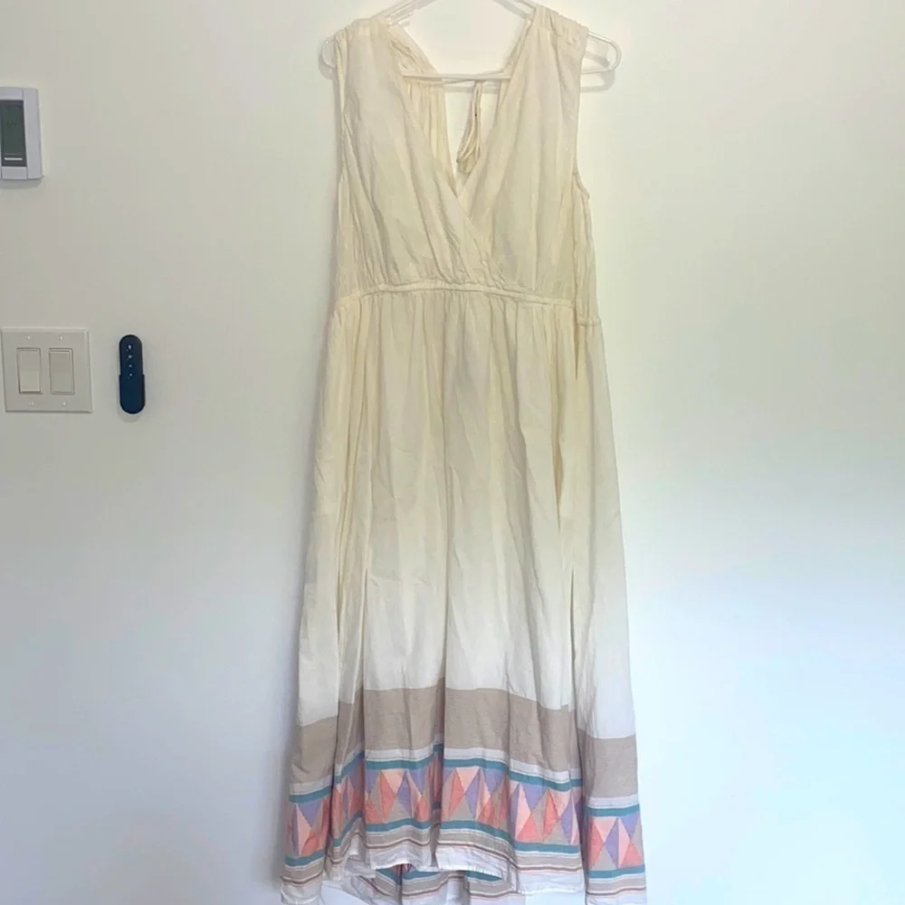 NEW Free People Lulu Embroidered Endless Summer Cotton Midi Dress