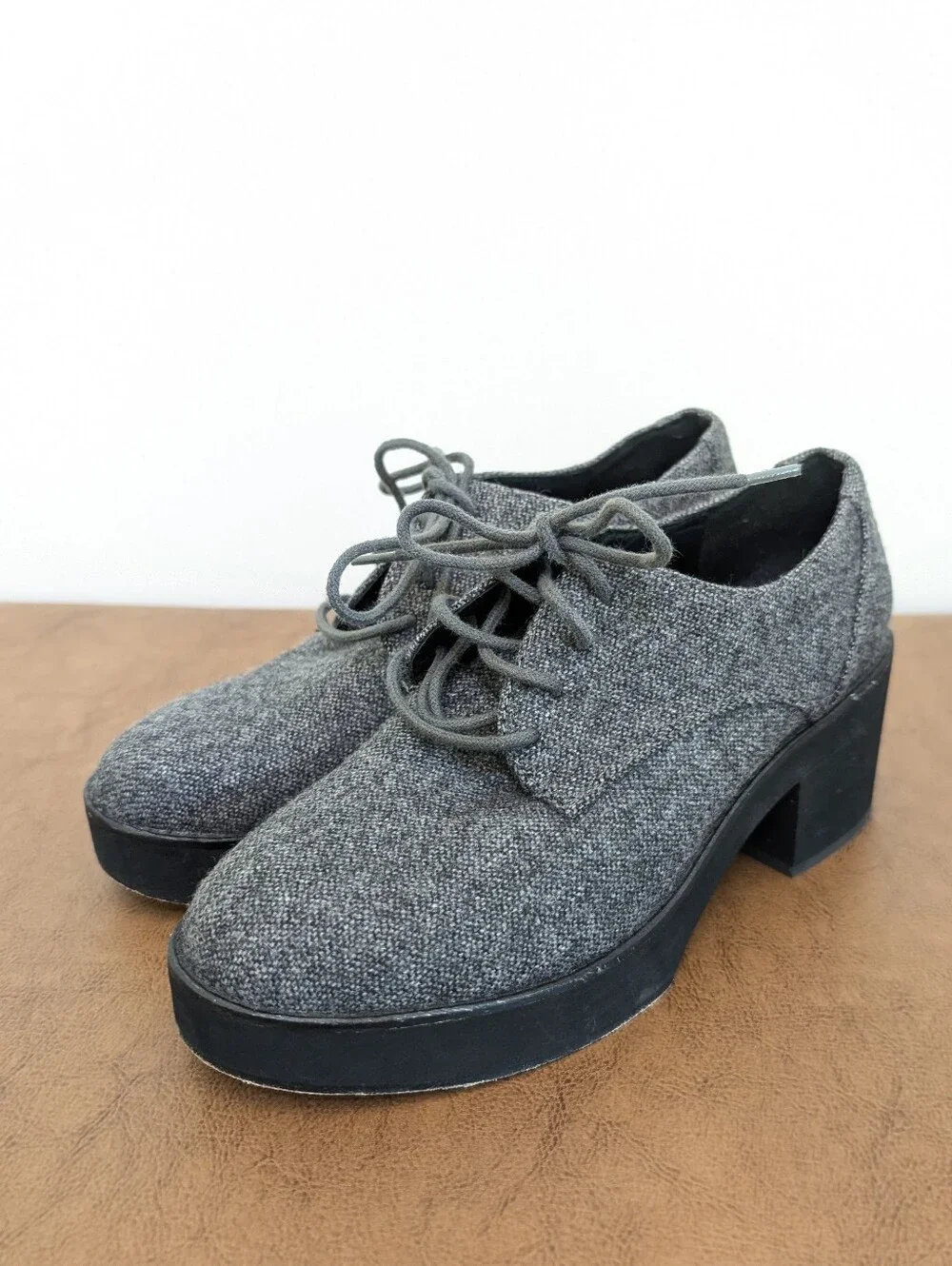 Eileen Fisher Judd Graphite Herringbone Size 6M Like New