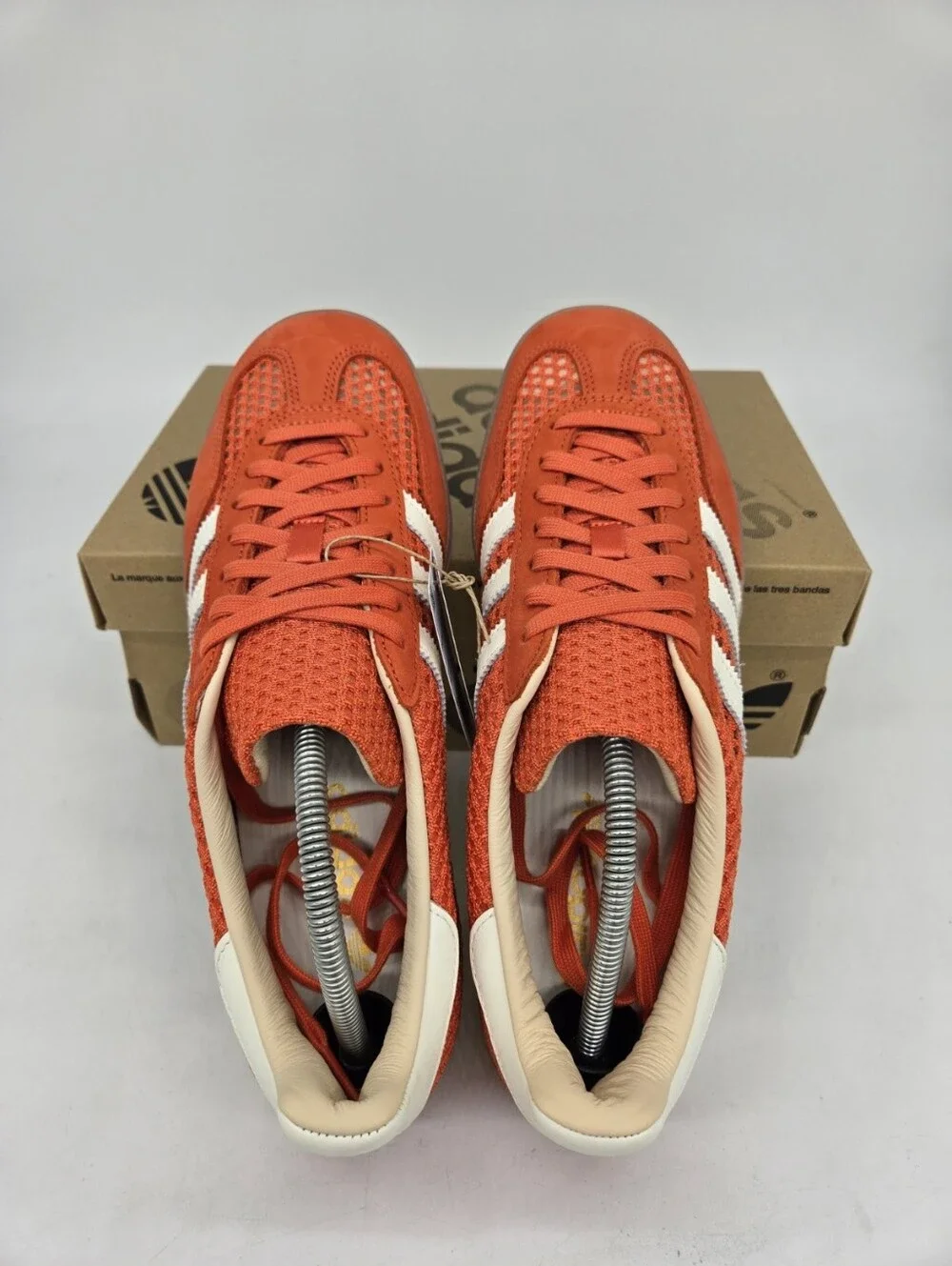 adidas Men's Gazelle Indoor JS0713 Glow Amber Off White Shoes Size 11.5 New