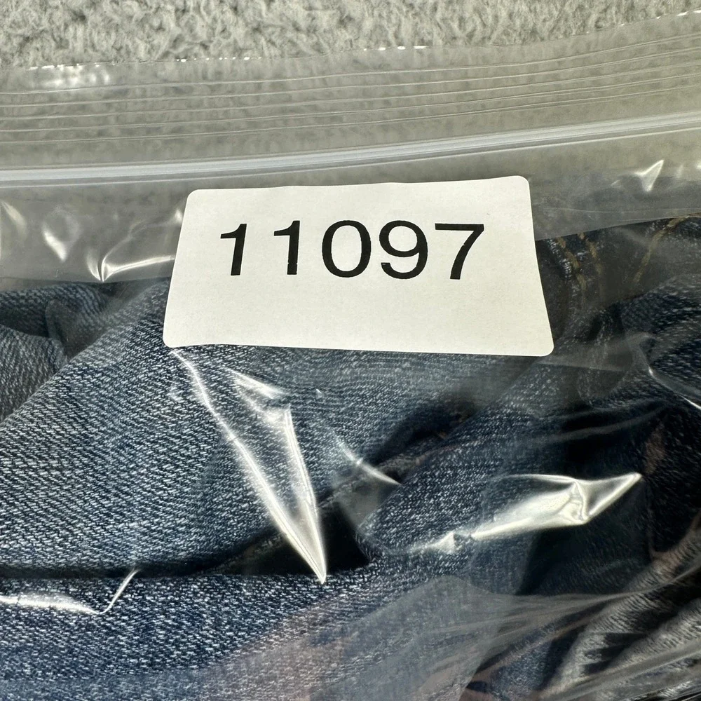 Wrangler Retro Slim Straight Jeans Mens 36x32 (Fits 35x29) Blue Stretch Denim