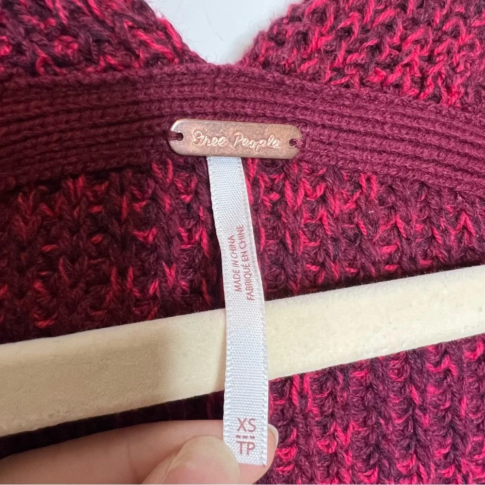 FREE PEOPLE High Hopes Open Front Knit Cardigan Sweater.‎ Size XS