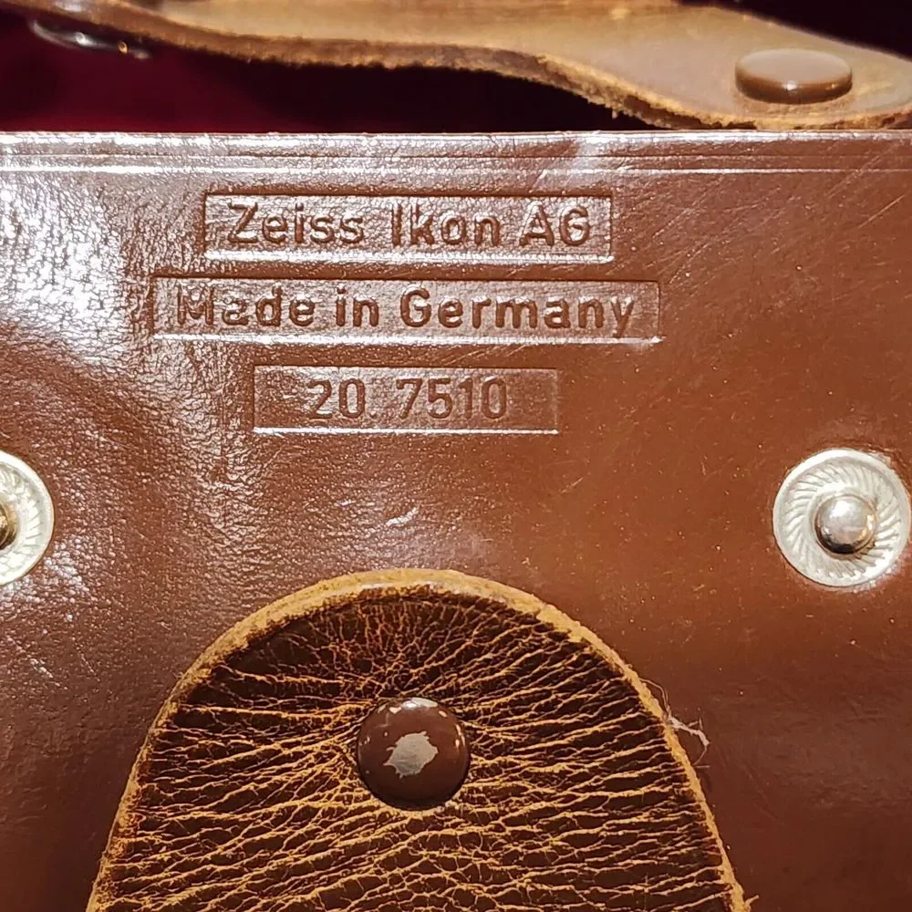 Vintage Leather Camera Case for Zeiss Ikon AG Camera 20 7510 Made‎ in Germany