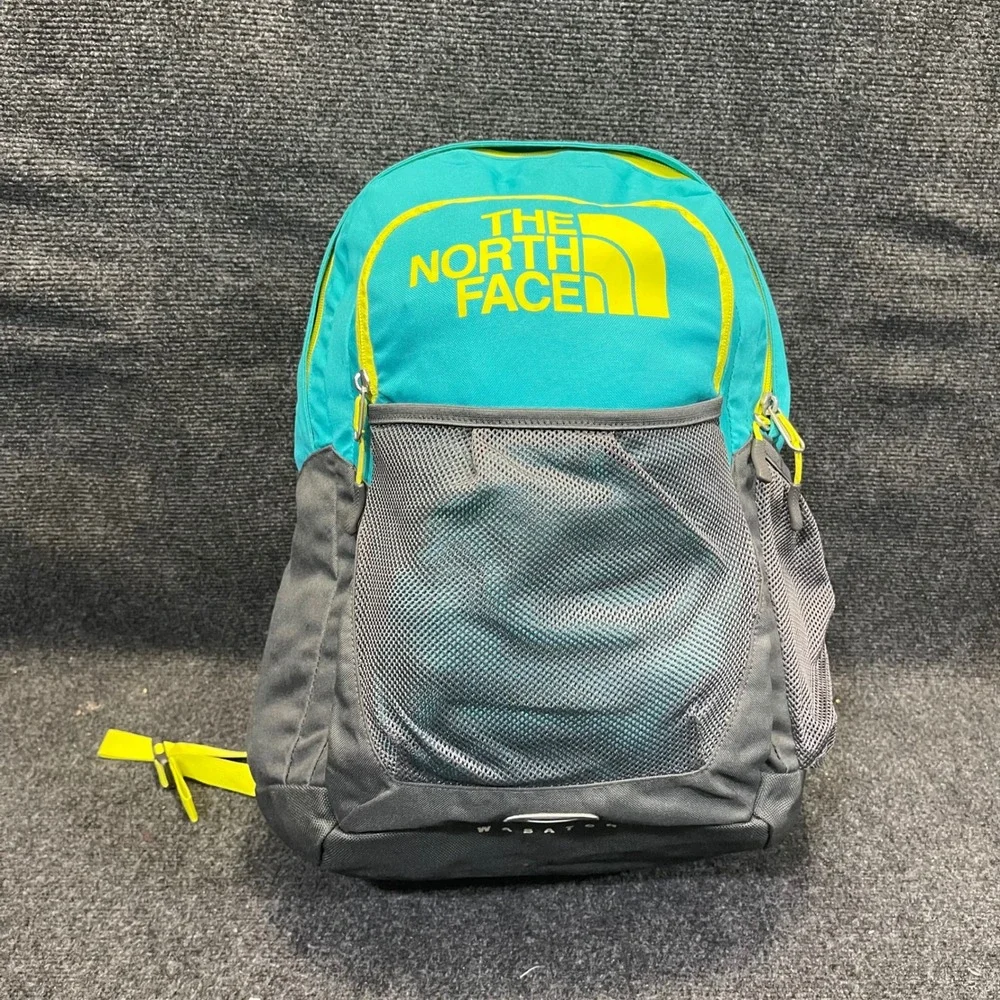 The North Face Wasatch Backpack C068 133 T118/T518 Teal/Grey/Yellow 35L Daypack