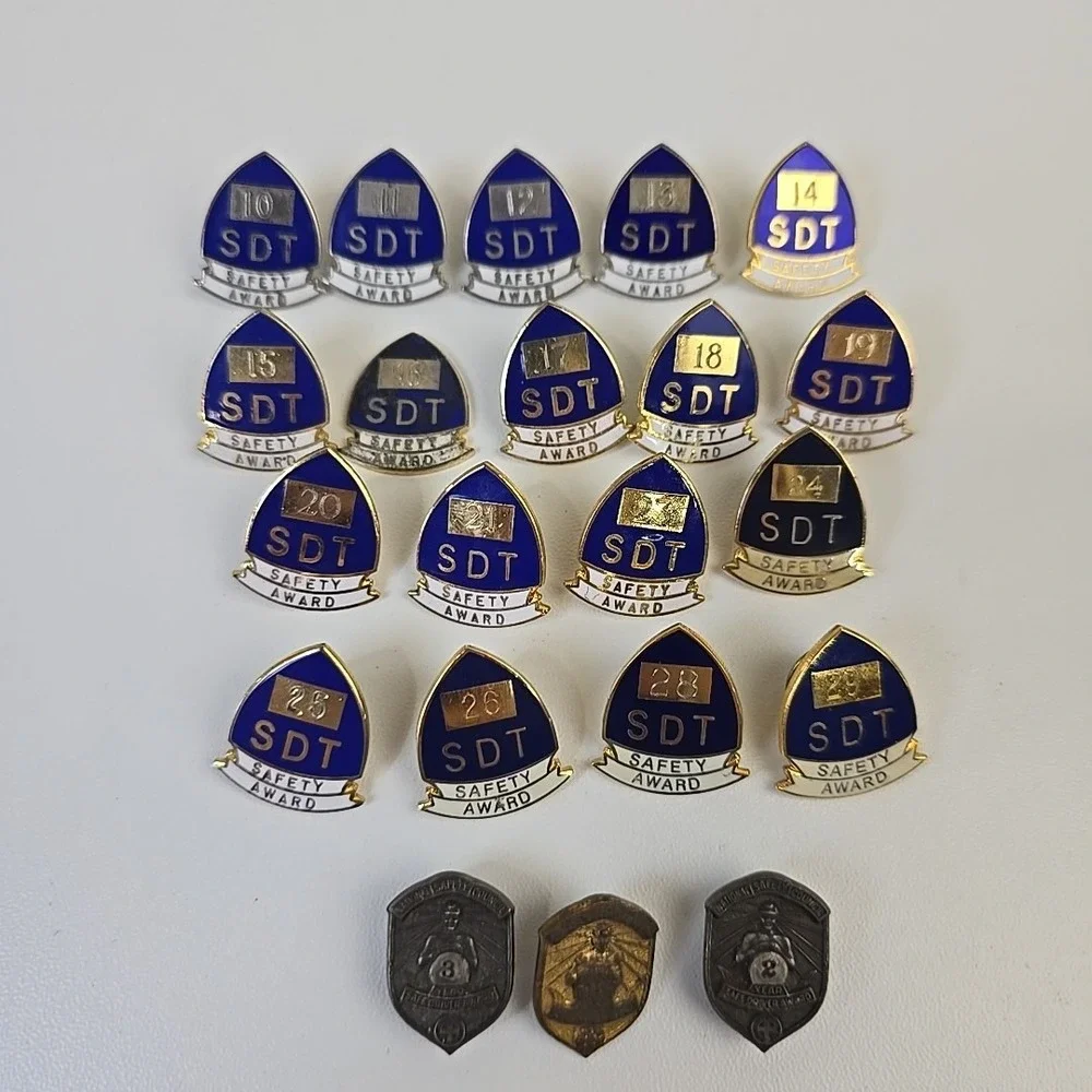 San Diego Transit Safety Award‎ Pins Bundle National Safety Council Driver Award