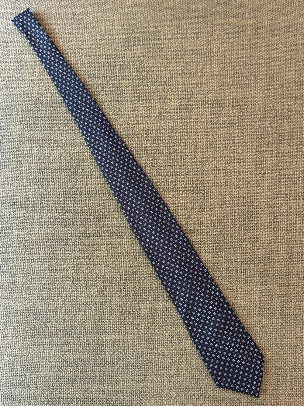 *Dege & Skinner Savile Row Silk Geometric Patterned Tie