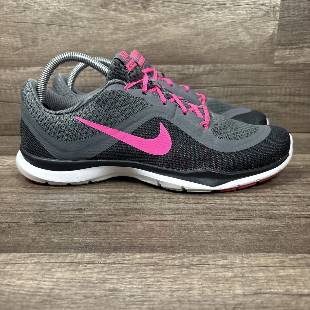 Nike Flex TR 6 Gray Pink Womens US Size 10 EUR 42 831217-003 Running Shoes