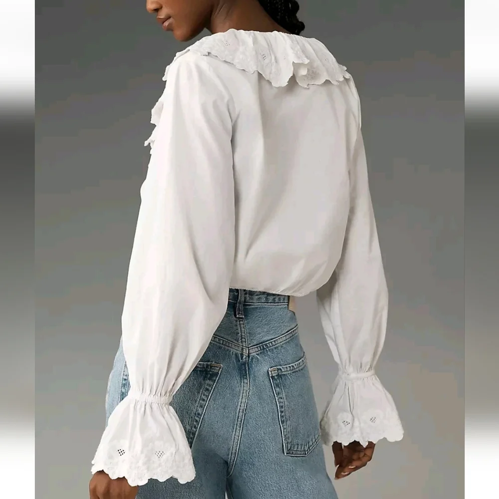 Anthropologie lightweight white