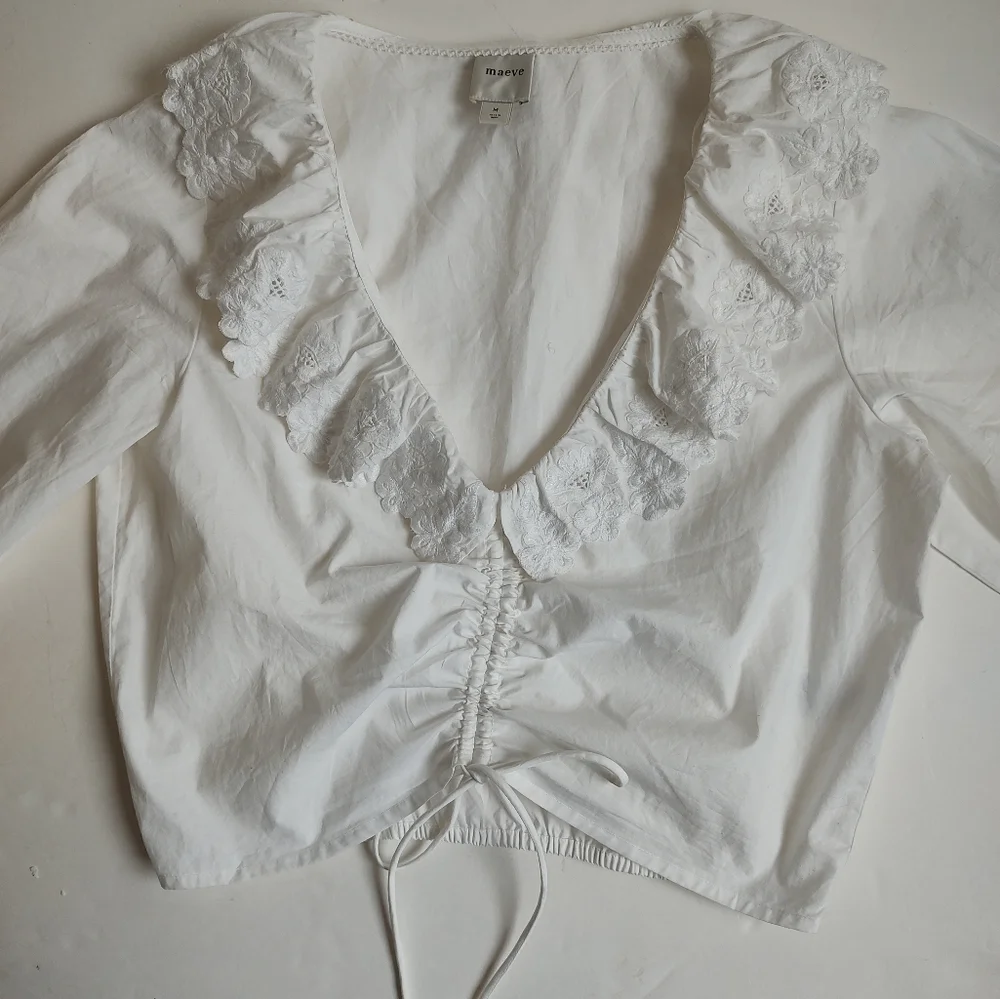 Anthropologie lightweight white