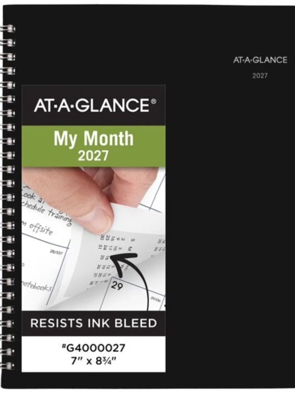 At-A-Glance 2027 Monthly Planner 12 Month Black Medium 7