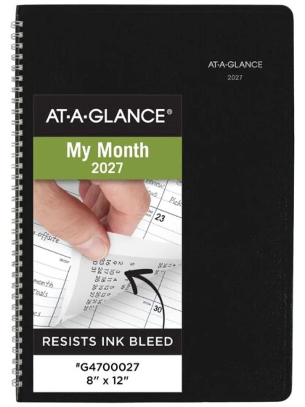 At-A-Glance 2027 DayMinder Monthly Planner Black Large 8