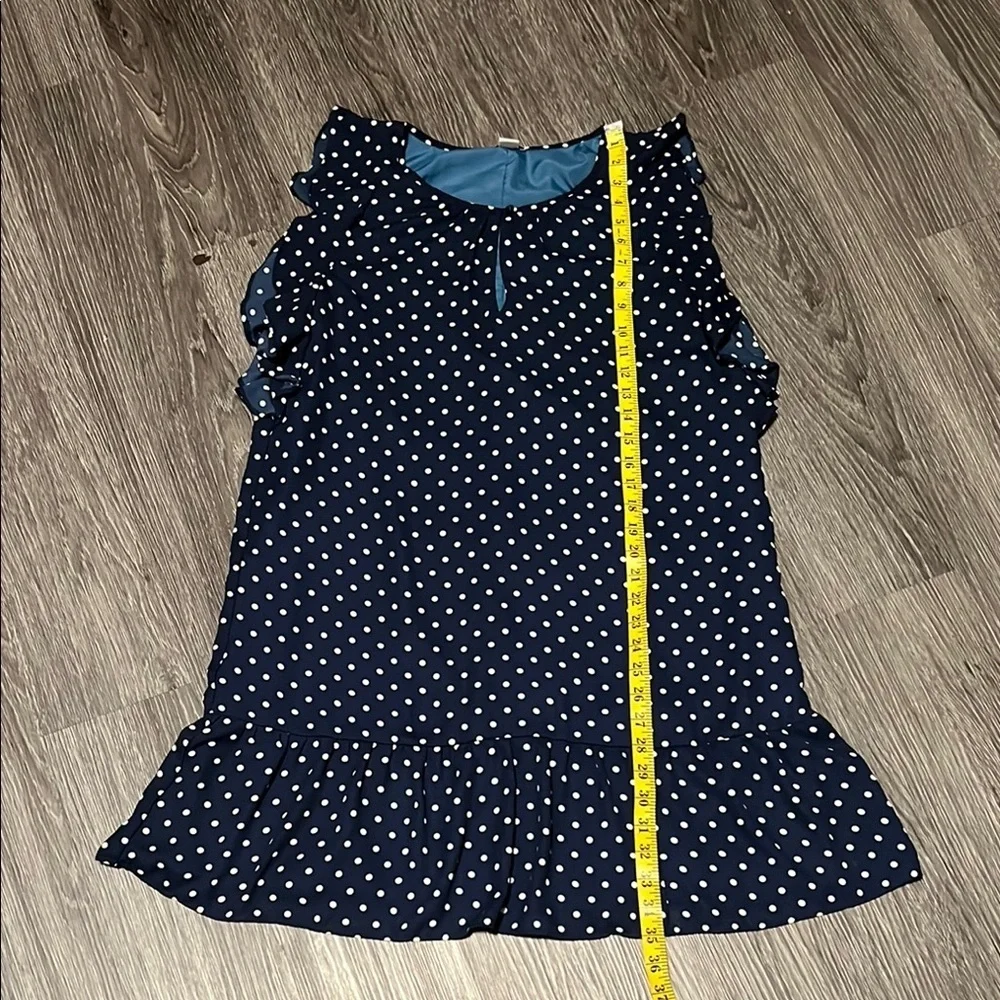 J. Crew Blue and White Tiered Ruffle Midi Dress