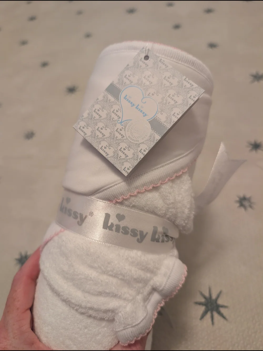 Kissy Kissy bunny embroidered