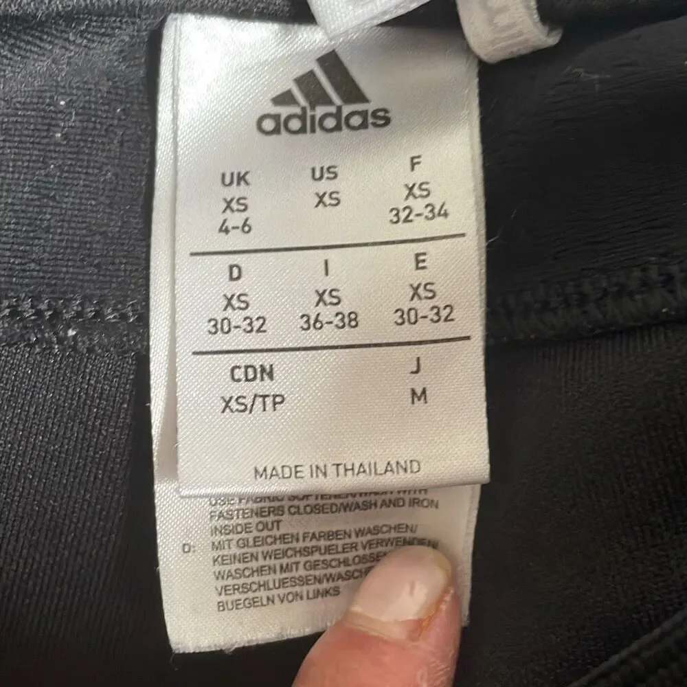 Nearly New! Adidas Black Climalite Tiro Soccer Pants Ankle Side Zip - Size XS