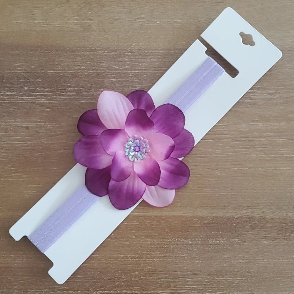 NWT Sequin Flower Headband