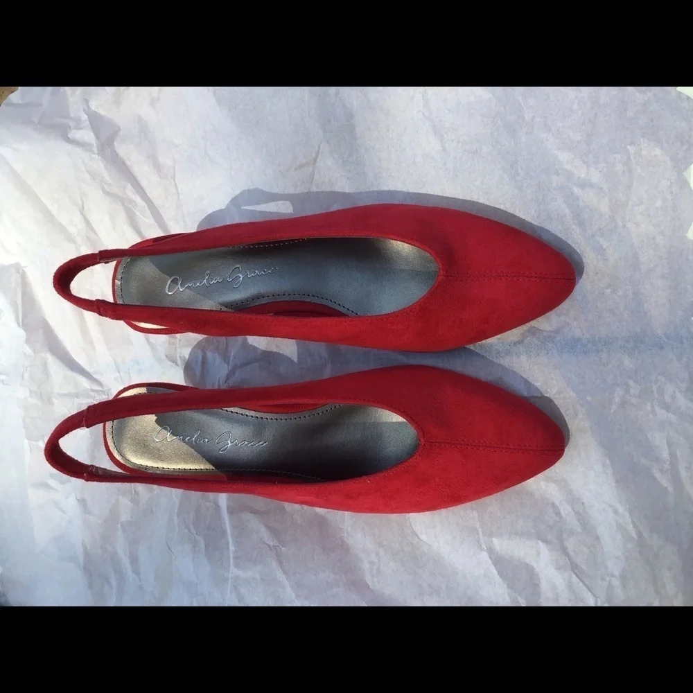 Classic Red Amelia Red Wedges