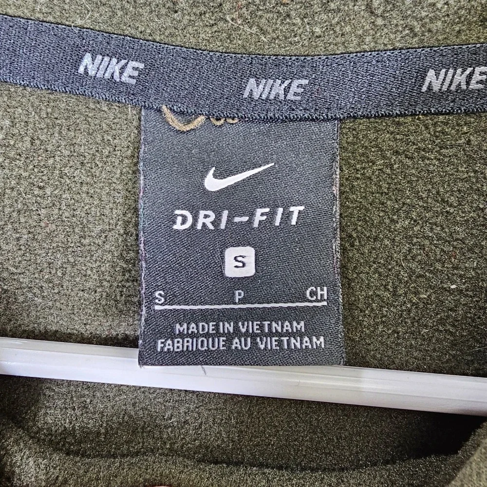 Nike Dri‎ Fit Hoodie Mens Small Green Pullover Sweatshirt Athletic Gym