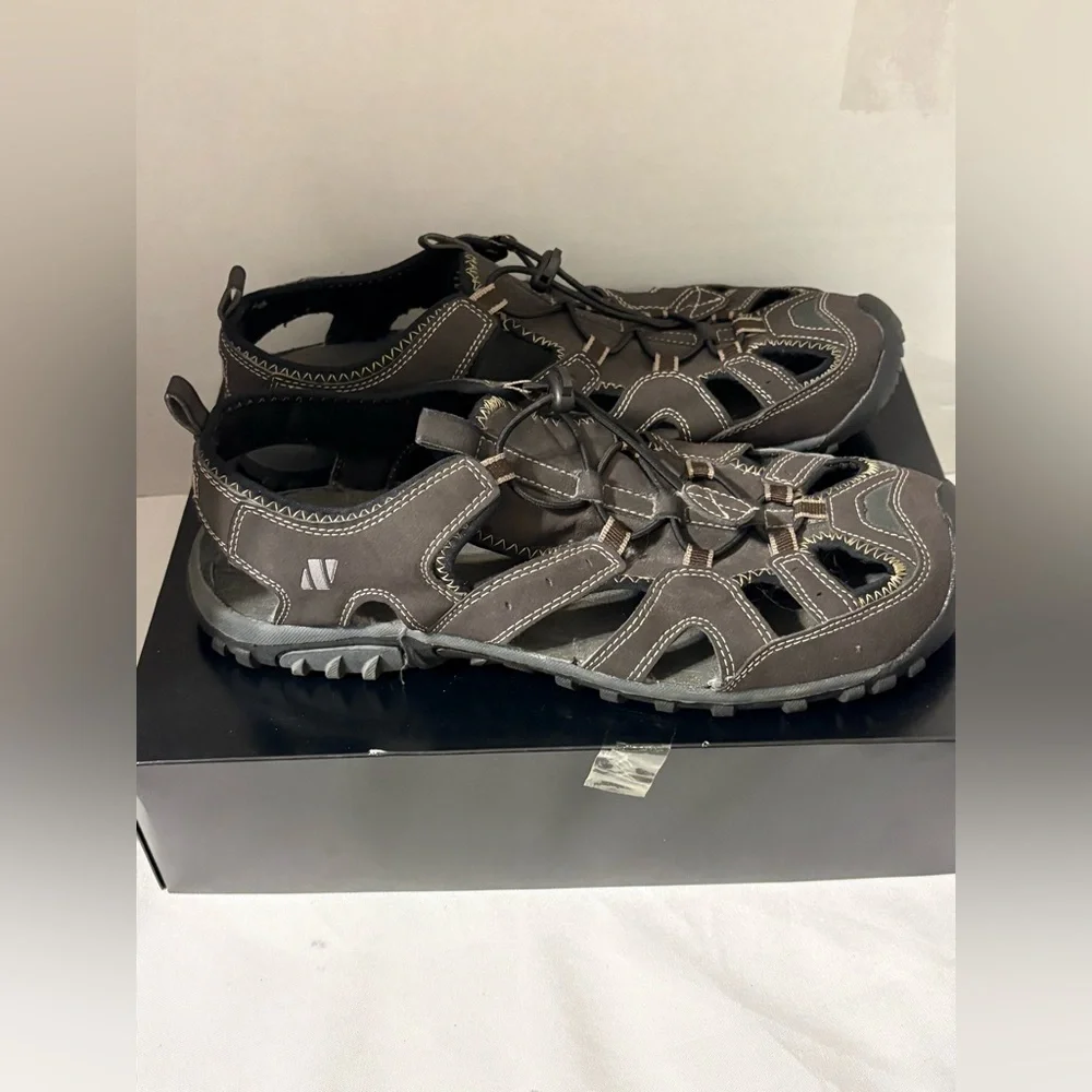 Northside Men's SZ 11.5‎ Burke II outdoor sandals Brown closed-toe water hiking