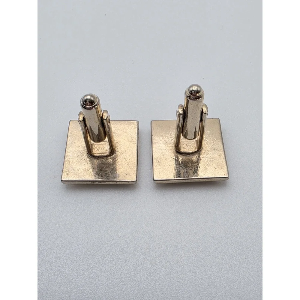 Vintage HICKOK USA Signed Cufflinks Gold Plated Scrollwork FREE $HIPPING!!‎