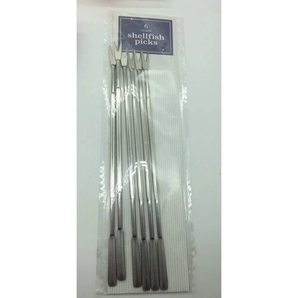 Lot of 6 Lobster Claw Cracker Shellfish picks Seafood Food Serving Tool‎ New