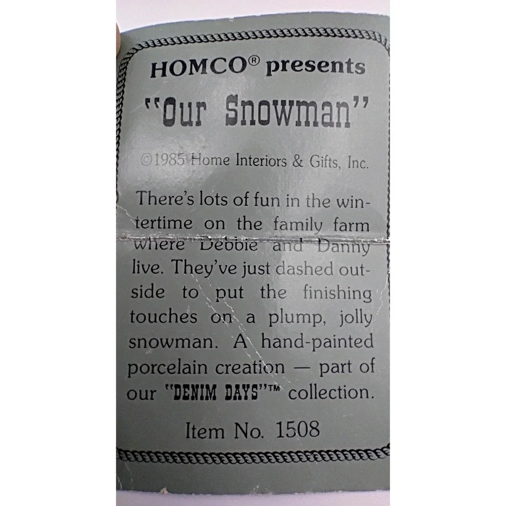 Homco vintage denim