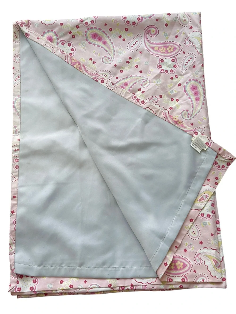 Pottery Barn Kids Girls Pink Paisley Window Curtains SET OF 3. 44 x 63 inches.
